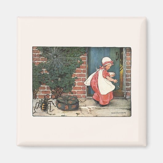 ヴィンテージ恋しく思リトルマフェットスパイダー子供部屋韻 マグネット (正面)