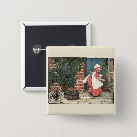 ヴィンテージ恋しく思リトルマフェットスパイダー子供部屋韻 缶バッジ (正面&裏面)