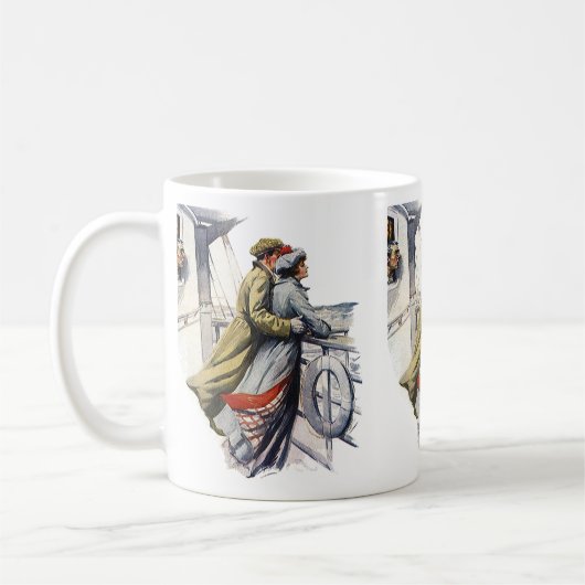 ヴィンテージ恋とロマンス、ニューリュウズ・オン・クルーズ コーヒーマグカップ (左)