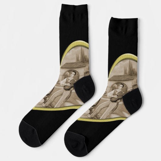 ヴィンテージ恋愛夫婦 ソックス (左)