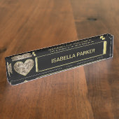 ヴィンテージ恋愛夫婦 デスクネームプレート (側面)