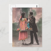 ヴィンテージ恋愛夫婦 ポストカード (正面/裏面)