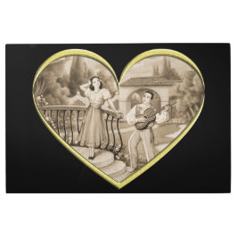 ヴィンテージ恋愛夫婦 メタルプリント