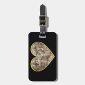 ヴィンテージ恋愛夫婦 ラゲッジタグ (正面縦)