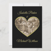 ヴィンテージ恋愛夫婦 招待状 (正面)