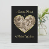 ヴィンテージ恋愛夫婦 招待状 (スタンド正面)