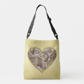 ヴィンテージ恋愛夫婦、男女、金ゴールド クロスボディバッグ (裏面)