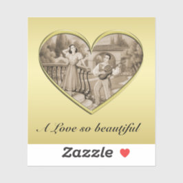 ヴィンテージ恋愛夫婦、男女、金ゴールド シール