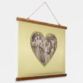 ヴィンテージ恋愛夫婦、男女、金ゴールド 吊り下げ型タペストリー (傾斜あり)