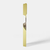 ヴィンテージ恋愛夫婦、男女、金ゴールド iPhoneケース (右側面)