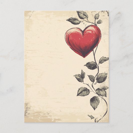 ヴィンテージ恋文 ポストカード (正面)