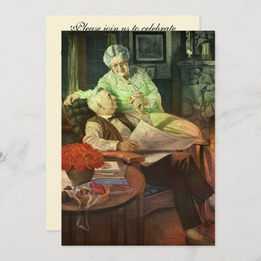 ヴィンテージ恋50周年記念パーティー 招待状 (正面/裏面)