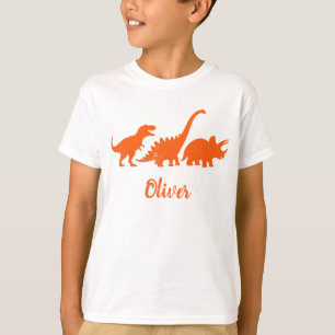 ヴィンテージ恐竜のシルエット Tシャツ