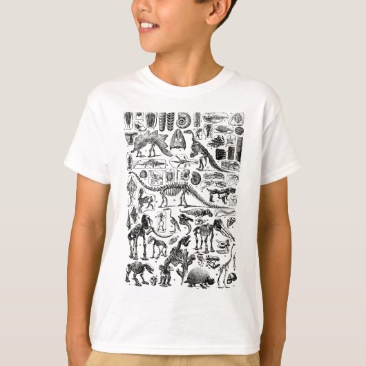 ヴィンテージ恐竜の化石Tレックス古生物学ジュラス Tシャツ