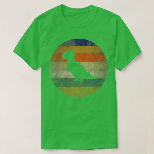 ヴィンテージ恐竜構造 Tシャツ (デザイン正面)