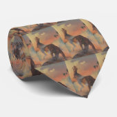 ヴィンテージ恐竜、ジャングルのカルノタウロスの轟音 ネクタイ (ロール)