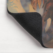 ヴィンテージ恐竜、ジャングルのカルノタウロスの轟音 マウスパッド (コーナー)