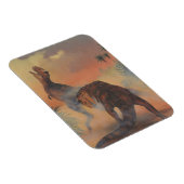 ヴィンテージ恐竜、ジャングルのカルノタウロスの轟音 マグネット (右側)