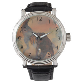 ヴィンテージ恐竜、ジャングルのカルノタウロスの轟音 腕時計