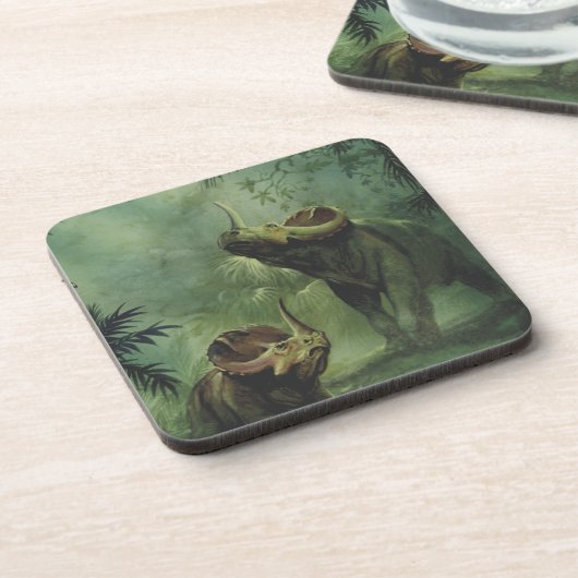 ヴィンテージ恐竜、ジャングルのセントロザウルス コースター (左側)