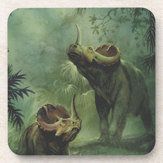 ヴィンテージ恐竜、ジャングルのセントロザウルス コースター (正面)