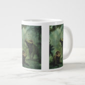 ヴィンテージ恐竜、ジャングルのセントロザウルス ジャンボコーヒーマグカップ (正面右)