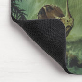 ヴィンテージ恐竜、ジャングルのセントロザウルス マウスパッド (コーナー)