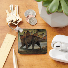 ヴィンテージ恐竜、ステゴサウルス、穂状花序 キーホルダー