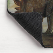 ヴィンテージ恐竜、ステゴサウルス、穂状花序 マウスパッド (コーナー)