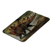 ヴィンテージ恐竜、ステゴサウルス、穂状花序 マグネット (左側)