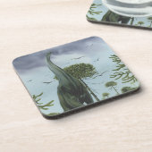 ヴィンテージ恐竜、ソロポセイドンと鳥飛んでいる コースター (左側)