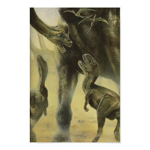 ヴィンテージ恐竜、トルボサウルスとブラチオサウルス