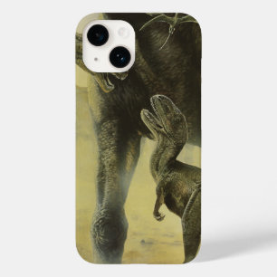 ヴィンテージ恐竜、トルボサウルスとブラチオサウルス Case-Mate iPhone 14ケース