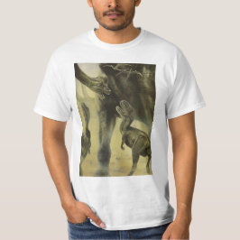 ヴィンテージ恐竜 トルヴォサウルスとブラキオサウルス Tシャツ