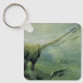 ヴィンテージ恐竜、ブラチオサウルス海泳ぎ キーホルダー (正面)