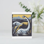 ヴィンテージ恐竜 ポストカード (スタンド正面)