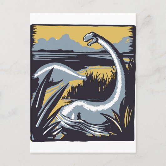 ヴィンテージ恐竜 ポストカード (正面)
