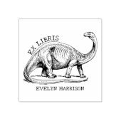ヴィンテージ恐竜 モダン エクスリブリス 本のしるし ラバースタンプ (インプリント)