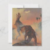 ヴィンテージ恐竜、子供の誕生日パーティーの招待 招待状 (正面)