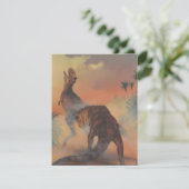 ヴィンテージ恐竜、子供の誕生日パーティーの招待 招待状 (スタンド正面)