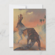 ヴィンテージ恐竜、子供の誕生日パーティーの招待