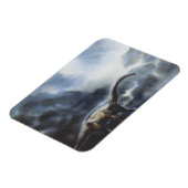 ヴィンテージ恐竜、嵐の雲とバラパサウルス マグネット (左側)