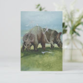 ヴィンテージ恐竜、牧草地のセントロザウルスの放牧 (スタンド正面)