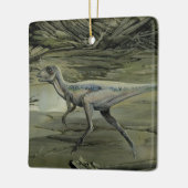 ヴィンテージ恐竜、白亜紀hyphsilopholdon セラミックオーナメント (左)