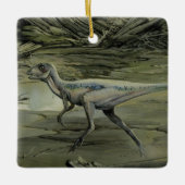ヴィンテージ恐竜、白亜紀hyphsilopholdon セラミックオーナメント (正面)