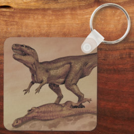 ヴィンテージ恐竜、肉食動物ギガノトサウルス キーホルダー