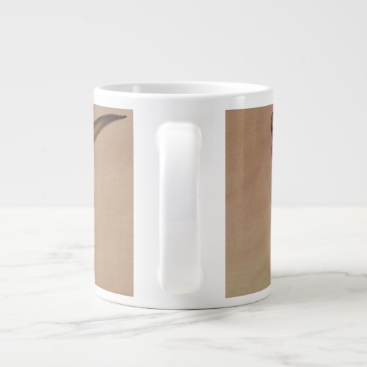 ヴィンテージ恐竜、肉食動物ギガノトサウルス ジャンボコーヒーマグカップ (裏面)