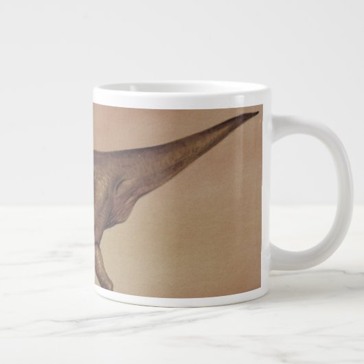 ヴィンテージ恐竜、肉食動物ギガノトサウルス ジャンボコーヒーマグカップ (右)