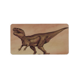 ヴィンテージ恐竜、肉食動物ギガノトサウルス ラベル