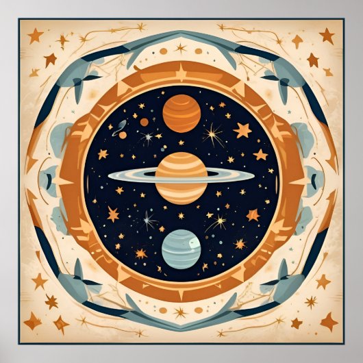 ヴィンテージ恒星のゆりかご, 宇宙, 銀河, 天体, 宇宙 ポスター (正面)